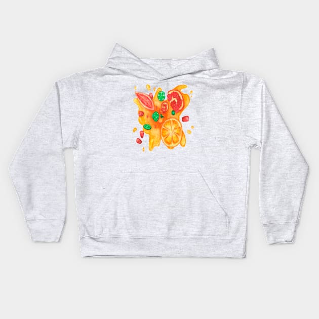 Citrus boom Kids Hoodie by Cloudlet55